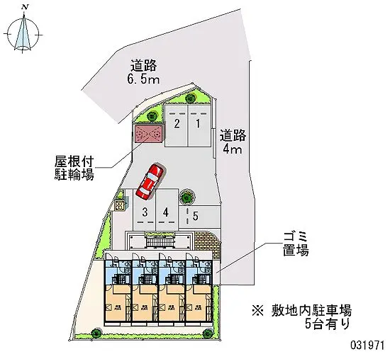 ★手数料０円★京都市北区上賀茂西上之段町　月極駐車場（LP）